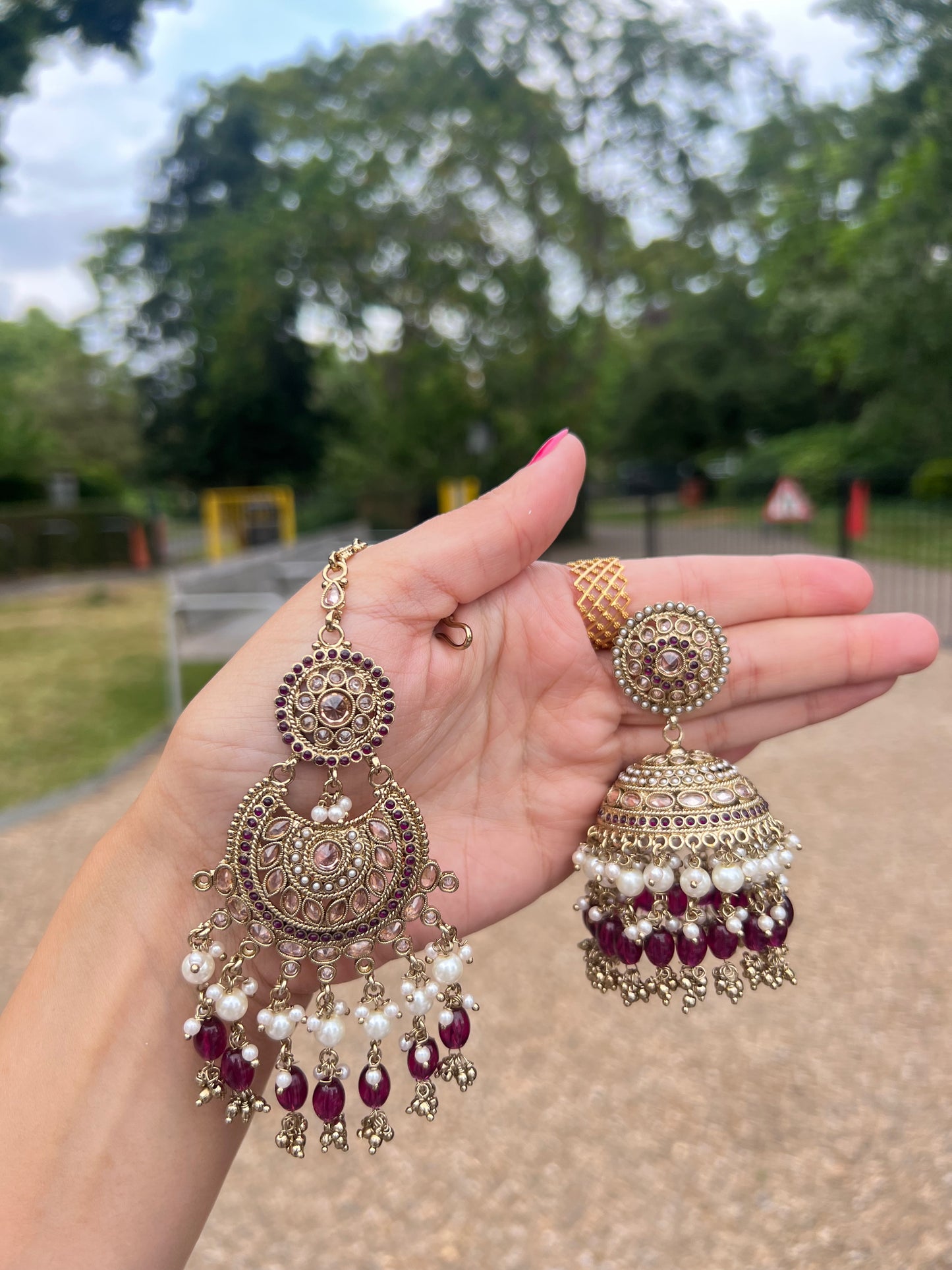 Earrings & Tikka 2