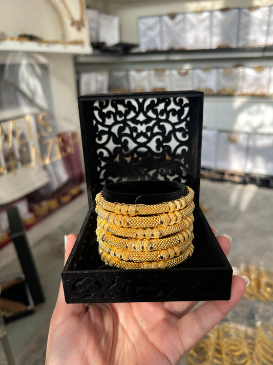 Gold Plated Bangles 6 (PRE ORDER ONLY)